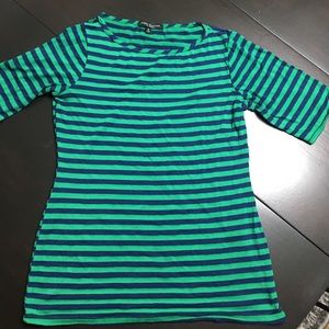 Striped 3/4 sleeve shirt
